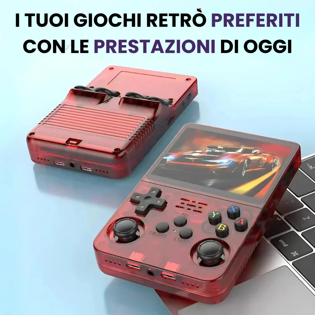 🎮 Console Portatile Retrò R36XX – 64 GB, Schermo IPS 3.5”, WiFi, Batteria 8 h