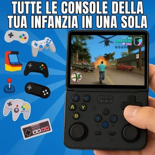 🎮 Console Portatile Retrò R36XX – 64 GB, Schermo IPS 3.5”, WiFi, Batteria 8 h