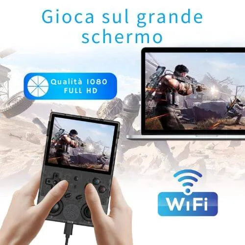 🎮 Console Portatile Retrò R36XX – 64 GB, Schermo IPS 3.5”, WiFi, Batteria 8 h